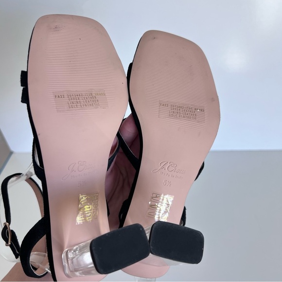 J. Crew Women’s Strappy Lucite Heel Sandals - Picture 7 of 10